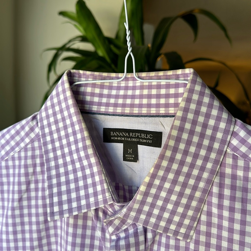 Banana Republic Non-Iron Tailored Slim Fit Shirt – Size M